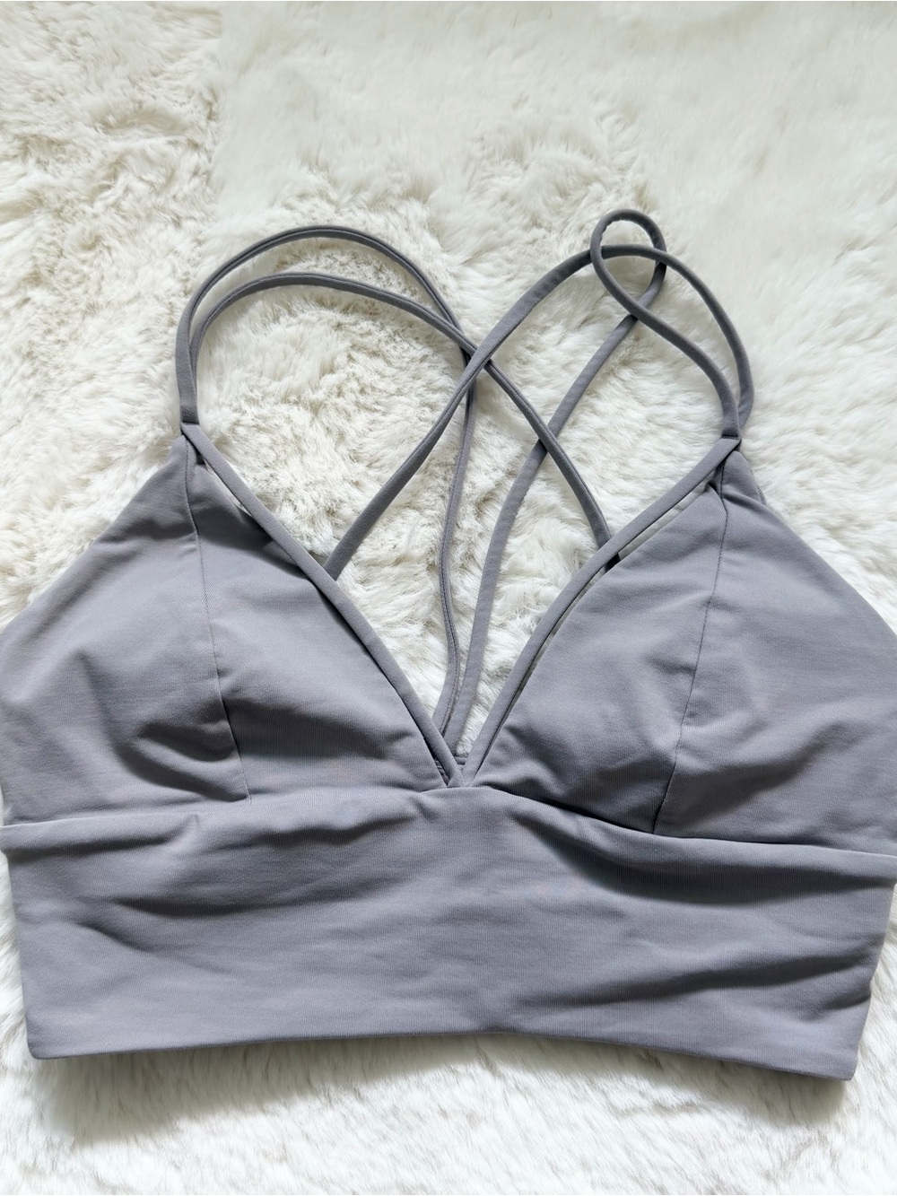 Lululemon Strappy Sports Bra 4 - Gray